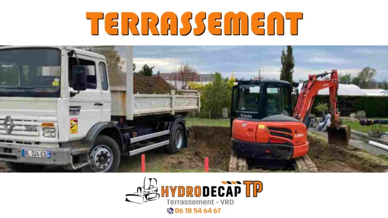 Terrassement avec hyderodecap TP